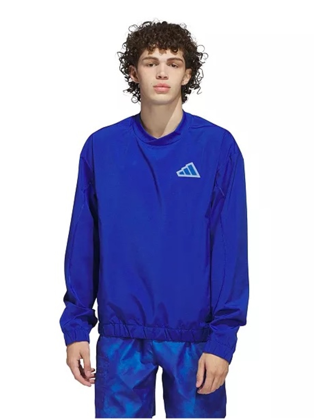 Adidas Men's Woven Crew Neck Sweatshirt